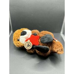 Wild Republic River Baby Sea Otter Plush Stuffed Animal Red Star